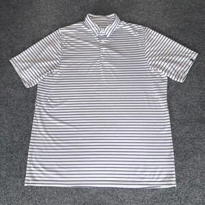KJUS  Polo Shirt Mens 2XL Performance Golf Striped Short Sleeve Moisture Wicking